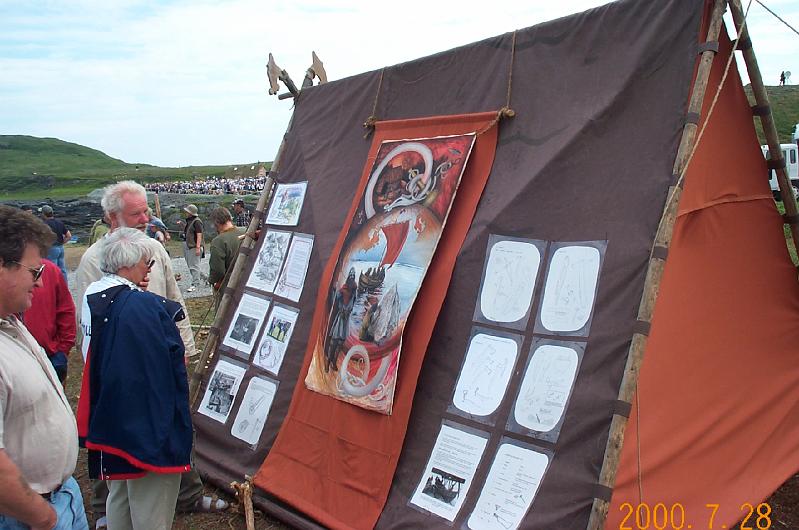 0529-utällningstältet.jpg - Viking Sail 2000 - L'Ans aux Meadows, Newfoundland, Canada